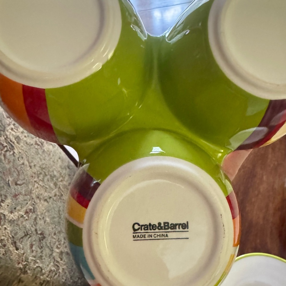 Colorful Striped Dinnerware Set - Picture 2 of 3